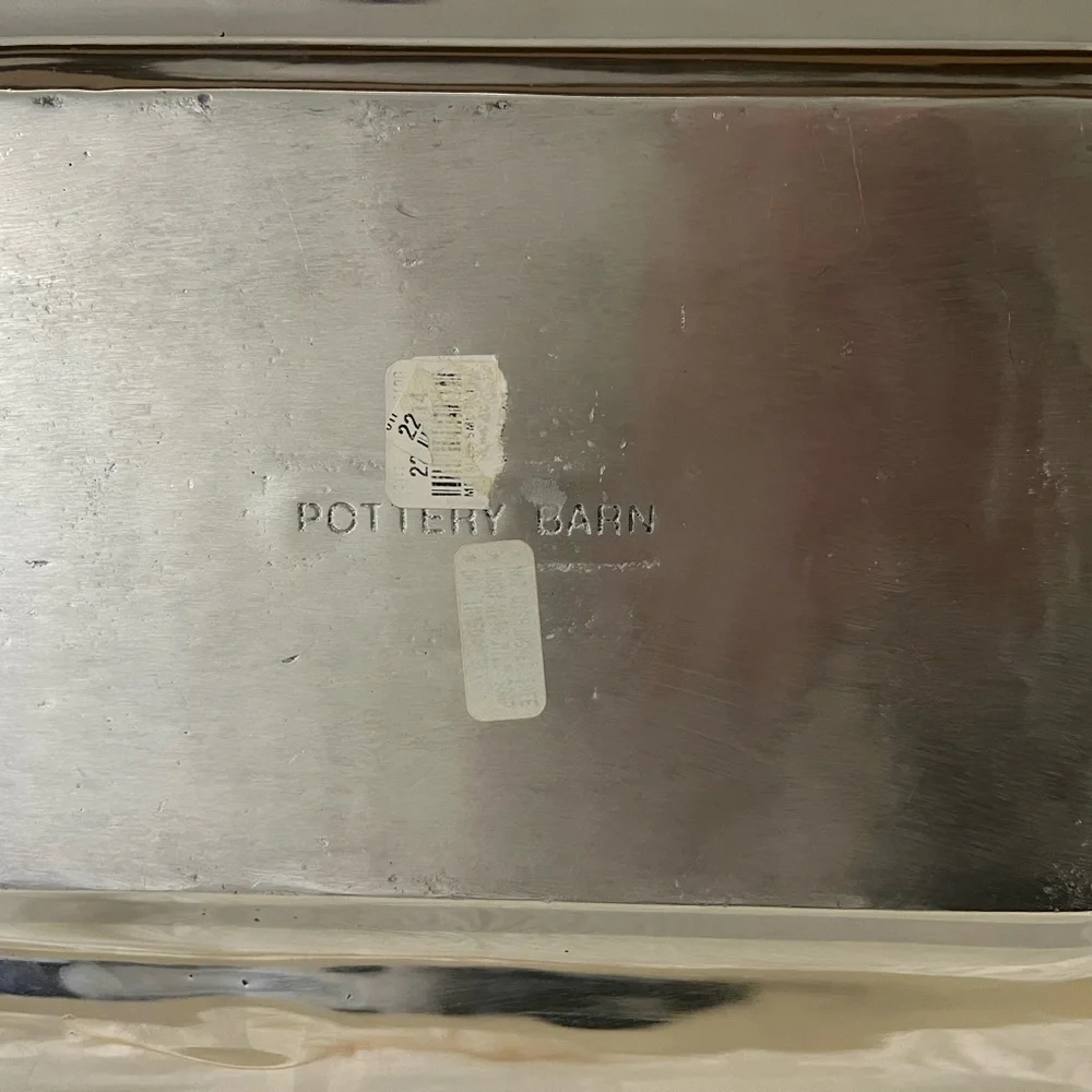 Pottery Barn Silver Dining Platter - Picture 3 of 6